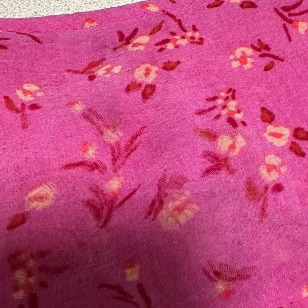 Free people pink lolita top floral blouse